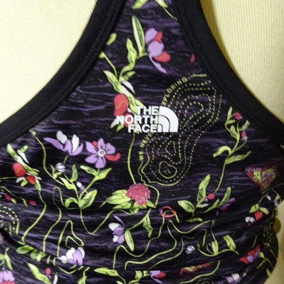 The North Face Plus Size Floral Black Active Crop Top‎ Size 3XL NEW $45 MSRP - Picture 5 of 13